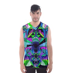 Arcturian Astral Travel Grid - Men s Basketball Tank Top by tealswan