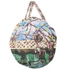 Blooming Tree 2 Giant Round Zipper Tote by bestdesignintheworld