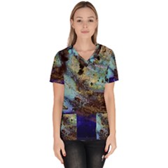 Blue Options 3 Scrub Top by bestdesignintheworld