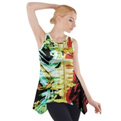 Blue Flamingoes 3 Side Drop Tank Tunic by bestdesignintheworld