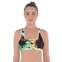 Blue Flamingoes 3 Cross Back Sports Bra by bestdesignintheworld