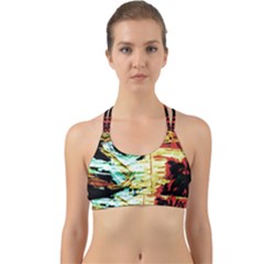 Blue Flamingoes 3 Back Web Sports Bra by bestdesignintheworld