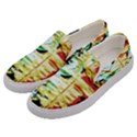 Blue Flamingoes 3 Men s Canvas Slip Ons View2