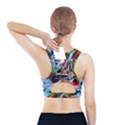 Blue Flamingoes 4 Sports Bra With Pocket View2