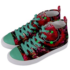 Bloody Coffee 5 Women s Mid-top Canvas Sneakers by bestdesignintheworld