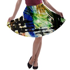 Alaska Industrial Landscape A-line Skater Skirt by bestdesignintheworld