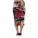 Alaska Industrial Landscape 4 Velvet Midi Pencil Skirt View2