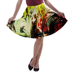 Alaska Industrial Landscape 1 A-line Skater Skirt by bestdesignintheworld