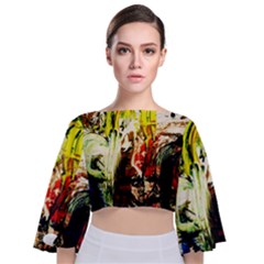 Alaska Industrial Landscape 1 Tie Back Butterfly Sleeve Chiffon Top by bestdesignintheworld