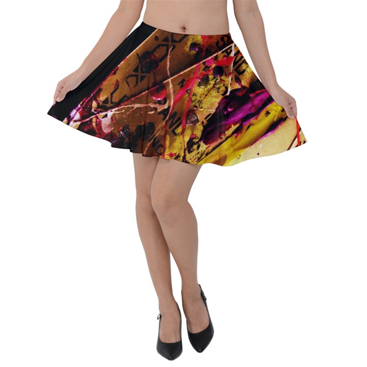 Absurd Theater In And Out 5 Velvet Skater Skirt