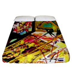 Absurd Theater In And Out Fitted Sheet (queen Size) by bestdesignintheworld