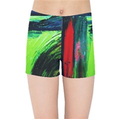 Abandoned Mine 6 Kids Sports Shorts by bestdesignintheworld