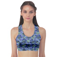 Modern Nature Print Pattern 7200 Sports Bra by dflcprints