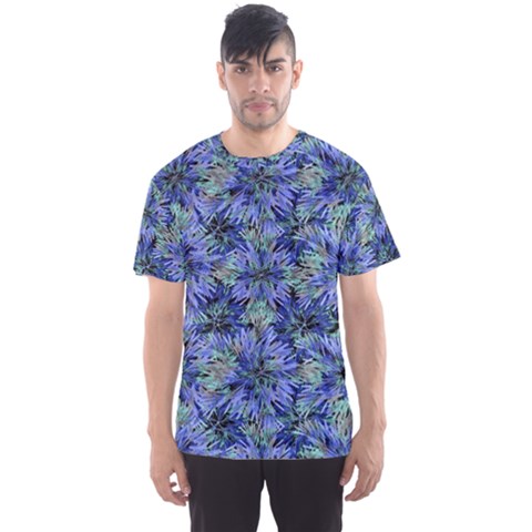 Modern Nature Print Pattern 7200 Men s Sports Mesh Tee by dflcprints