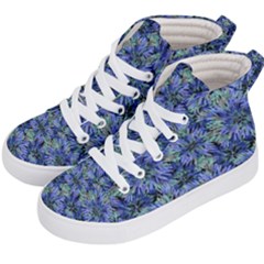 Modern Nature Print Pattern 7200 Kid s Hi-top Skate Sneakers by dflcprints