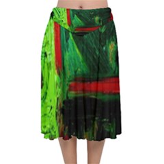 Abandoned Mine 4 Velvet Flared Midi Skirt by bestdesignintheworld