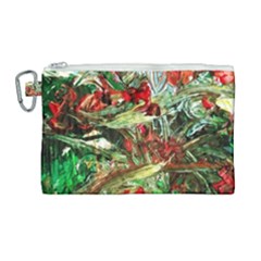 Eden Garden 8 Canvas Cosmetic Bag (large) by bestdesignintheworld