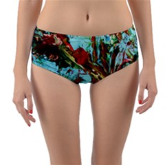 Eden Garden 7 Reversible Mid-waist Bikini Bottoms by bestdesignintheworld