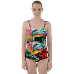 Aerobus Twist Front Tankini Set by bestdesignintheworld