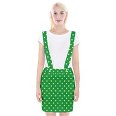 Polkadot Yellow Braces Suspender Skirt by berwies