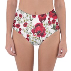 Poppy And Daisy Print Reversible High-waist Bikini Bottoms