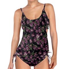 Tulip Flower Print Tankini Set by CasaDiModa