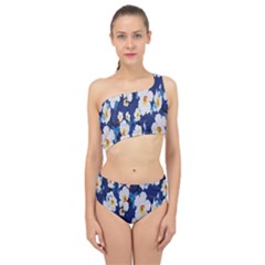 Anemone Print Spliced Up Two Piece Swimsuit