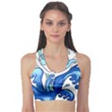 Abstract Colourful Comic Characters Sports Bra View1