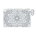 Floral Flower Mandala Decorative Canvas Cosmetic Bag (Large) View2