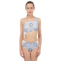 Floral Flower Mandala Decorative Spliced Up Two Piece Swimsuit