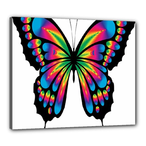 Abstract Animal Art Butterfly Canvas 24  X 20  by Simbadda