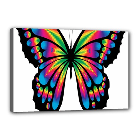 Abstract Animal Art Butterfly Canvas 18  X 12  by Simbadda