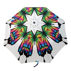 Abstract Animal Art Butterfly Folding Umbrellas by Simbadda