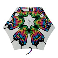 Abstract Animal Art Butterfly Mini Folding Umbrellas by Simbadda