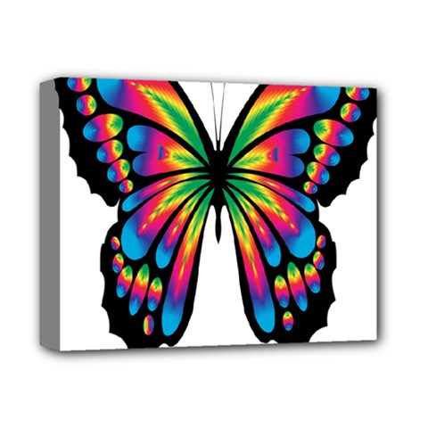 Abstract Animal Art Butterfly Deluxe Canvas 14  X 11  by Simbadda