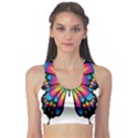 Abstract Animal Art Butterfly Sports Bra View1