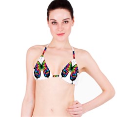 Abstract Animal Art Butterfly Bikini Top by Simbadda