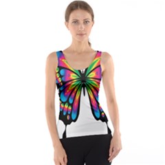 Abstract Animal Art Butterfly Tank Top by Simbadda