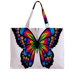 Abstract Animal Art Butterfly Zipper Mini Tote Bag by Simbadda