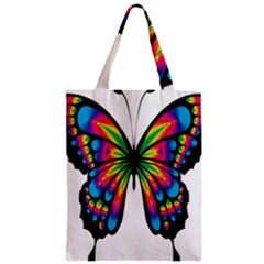 Abstract Animal Art Butterfly Zipper Classic Tote Bag by Simbadda