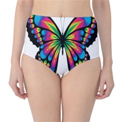 Abstract Animal Art Butterfly Classic High-waist Bikini Bottoms by Simbadda