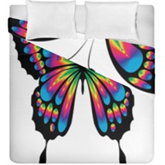 Abstract Animal Art Butterfly Duvet Cover Double Side (king Size) by Simbadda