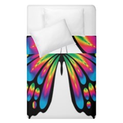 Abstract Animal Art Butterfly Duvet Cover Double Side (single Size) by Simbadda