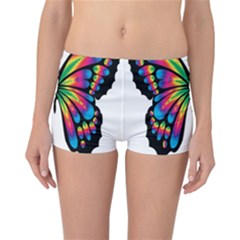 Abstract Animal Art Butterfly Reversible Boyleg Bikini Bottoms by Simbadda