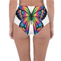 Abstract Animal Art Butterfly Reversible High-Waist Bikini Bottoms View4