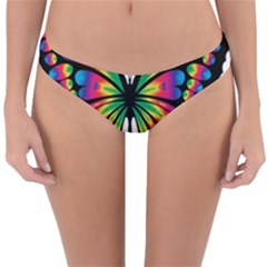 Abstract Animal Art Butterfly Reversible Hipster Bikini Bottoms by Simbadda