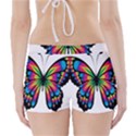 Abstract Animal Art Butterfly Boyleg Bikini Wrap Bottoms View2