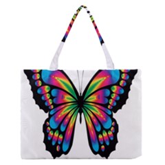 Abstract Animal Art Butterfly Zipper Medium Tote Bag by Simbadda