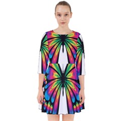 Abstract Animal Art Butterfly Smock Dress by Simbadda