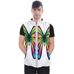 Abstract Animal Art Butterfly Men s Puffer Vest by Simbadda